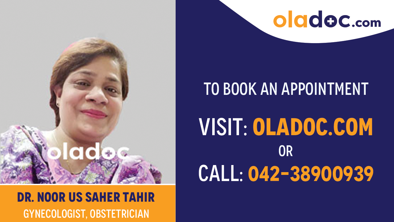 Book appointment with  Dr. Noor Us Saher Tahir-best Gynecologist in Karachi